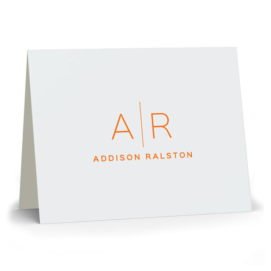 Duogram Letterpress Folded Note Cards